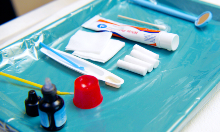 Dental Supplies on a Tray
