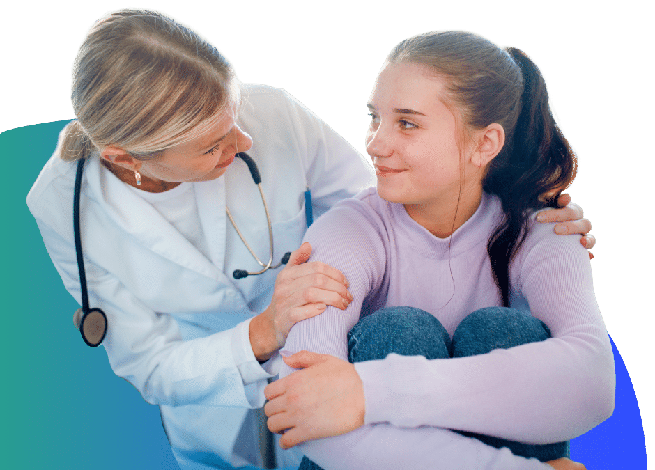 Doctor Helping a Teen