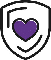 Heart in a Shield Icon