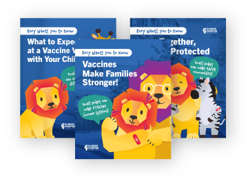 Learning About Vaccines with Rory the Lion Campaign