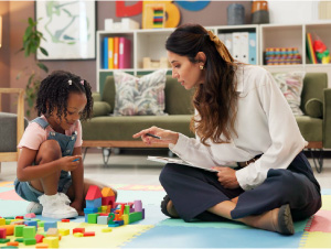 Child and Doctor Doing a Test