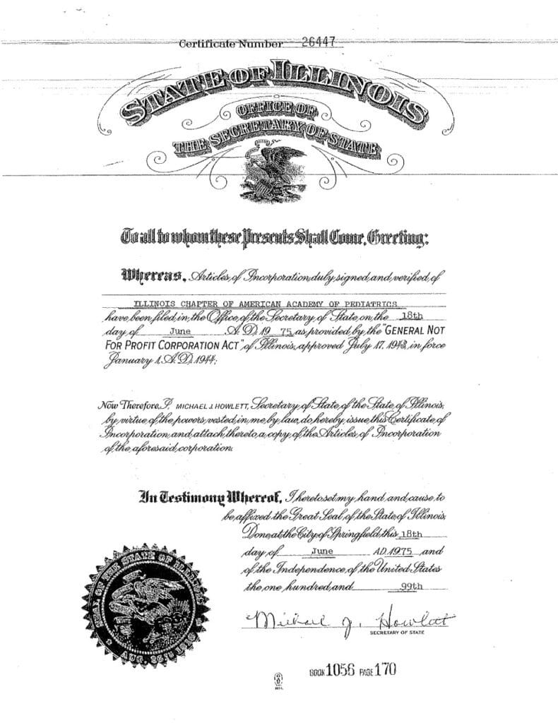 Articles of Incorporation