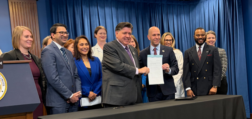 Governor JB Pritzker Recognized ICAAP